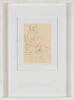 Douglas Portway; Seated Nude