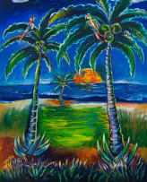 Tyrone Errol Appollis; Coconut Trees and Parrots