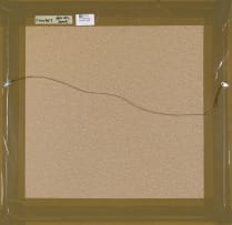 Hannatjie van der Wat; Untitled (Abstract in Blue and Orange)