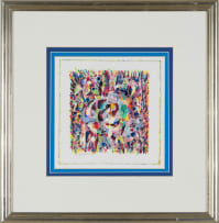 Hannatjie van der Wat; Untitled (Abstract in Red and Yellow)