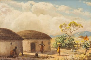 Edward Charles Moore; Native Huts