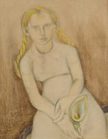 Judith Gluckman; Seated Girl with Arum Lilly