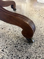 Regency mahogany pedestal Pembroke table, 19th century