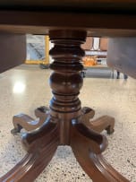 Regency mahogany pedestal Pembroke table, 19th century