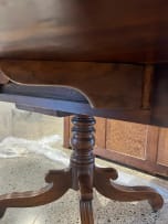 Regency mahogany pedestal Pembroke table, 19th century