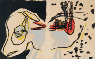 Karel Appel; A Beast Drawn Man G