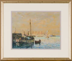Charles Ernest Peers; Harbour Scene