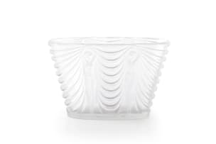 René Lalique; René Lalique 'Terpsichore' clear and frosted glass vase, No. 10-911, designed 1937