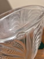 René Lalique; René Lalique 'Terpsichore' clear and frosted glass vase, No. 10-911, designed 1937