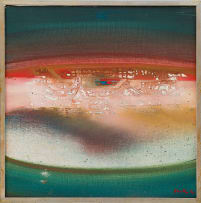 Larry Scully; Untitled (Abstract in Rust and Green)