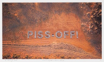 Willem Boshoff; Earth Signal - Chalk Lines; Earth Signal - White Chalk; Earth Signal - Fire; Earth Signal - Stacked Wood, four