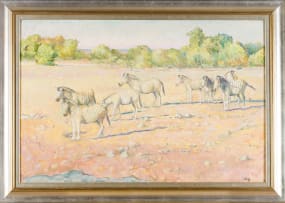 Zakkie Eloff; Herd of Zebras