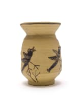 Hylton Nel; Vase with black bird motifs