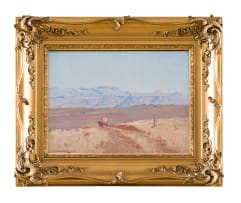 Willem Hermanus Coetzer; Wagon on a Roadway, Karoo