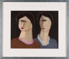 Pieter van der Westhuizen; Two Women Gazing to the Right