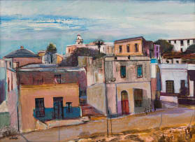 Sidney Goldblatt; Street Scene (Bo-Kaap)