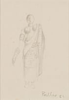 Alexis Preller; Mapogga Figure I, sketch