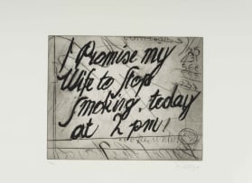William Kentridge; Zeno Writing, nine