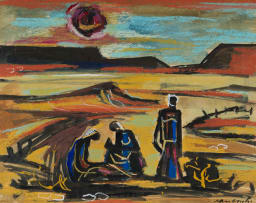 Maurice van Essche; Figures in a Landscape