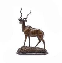 Robert Leggat; Kudu Bull with Hidden Drawer