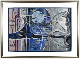 Mickey Korzennik; Settling Birds - Sunset