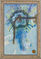 Christo Coetzee; Organic Shapes in Blue