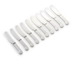 A set of ten Christofle paté knives, Christofle