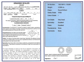Loose diamond, 3.59 ct