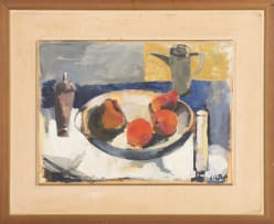 Cecil Skotnes; Still Life with a Bowl of Fruit and a Pitcher