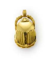 Egyptian scarab beetle pendant