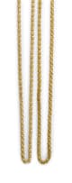 Two imperial gold chains