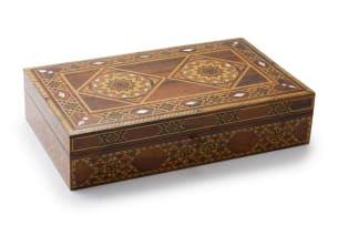 A collection of Egyptian silver place card holders, Cairo, 1992-1996, .900