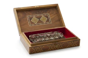 A collection of Egyptian silver place card holders, Cairo, 1992-1996, .900