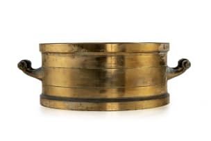 Transvaal Imperial brass bushel, England, 19th century
