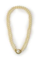 Double pearl necklace