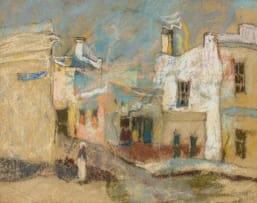 Gregoire Boonzaier; Old Cape Town Street Scene