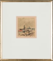 Wolf Kibel; Landscape with Buildings