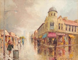 Carlo Sdoya; Woodstock Street Scene