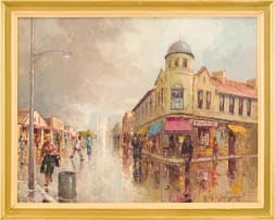 Carlo Sdoya; Woodstock Street Scene