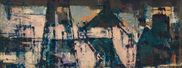 Taffy (Matthew) Whippman; Abstract in Blue and Pink