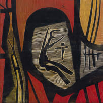 Cecil Skotnes; Untitled (Abstracted Falling Figure)