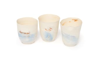 Katherine Glenday; Vessels with swimming figures, three