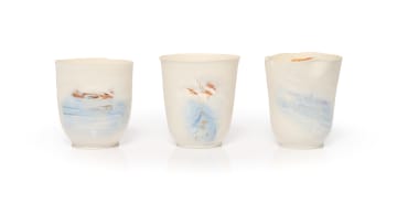 Katherine Glenday; Vessels with swimming figures, three