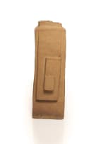 Dina Prinsloo; Spiral and rectangular motif vessels, three