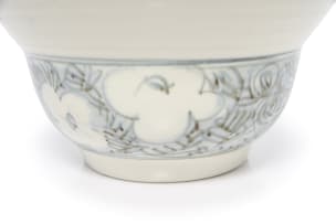 Esias Bosch; Large flared conical bowl with flower motif