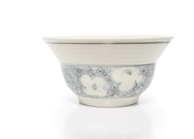 Esias Bosch; Large flared conical bowl with flower motif