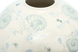 Katherine Glenday; Large round vessel with snail swimmers