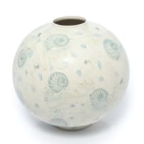 Katherine Glenday; Large round vessel with snail swimmers