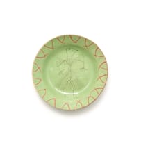 Hylton Nel; Green bird-lady plate