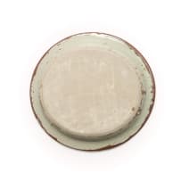 Hyme Rabinowitz; Deep oval dish with net motif